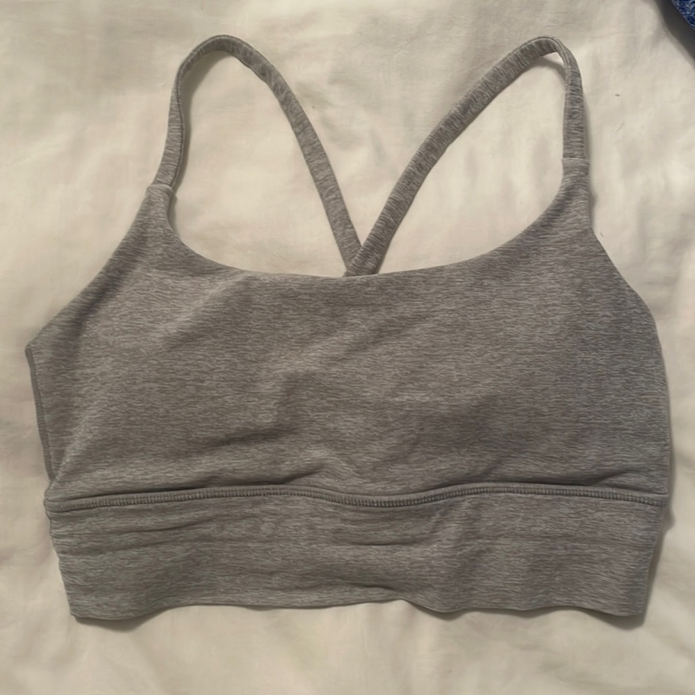 Vuori long line elevation bra, size small, very good condition, light grey